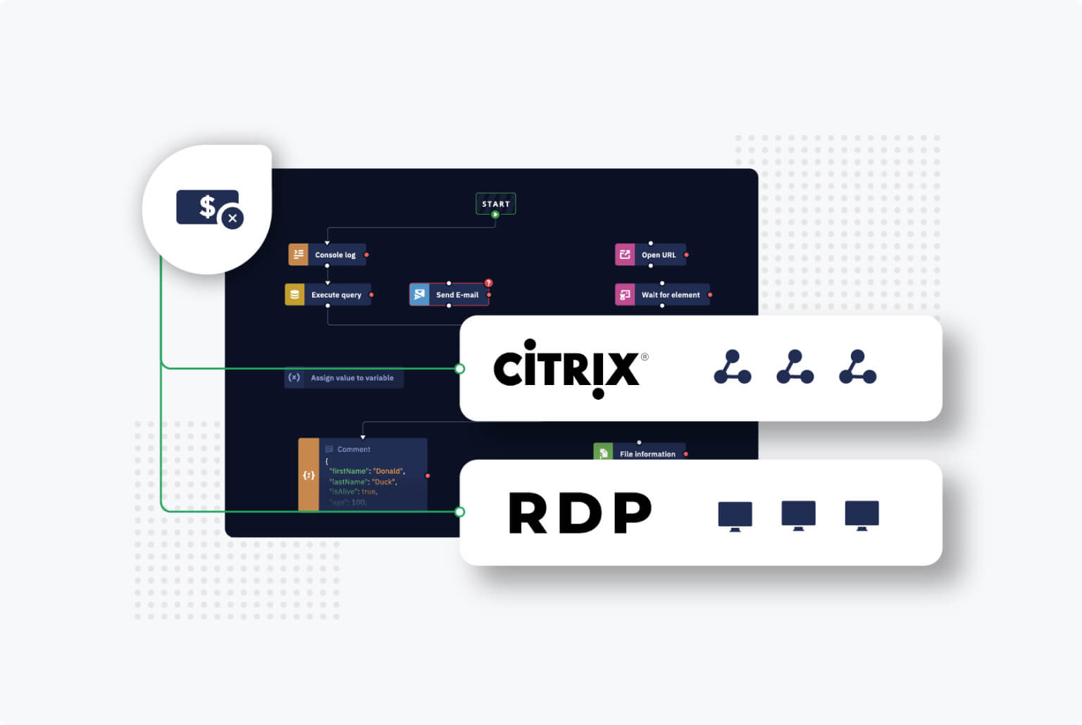 Citrix and RDP surface automation with ElectroNeek Studio Pro