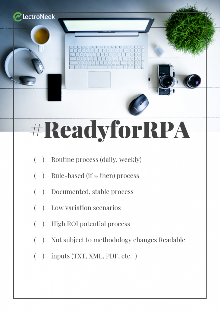 Robotic Process Automation (RPA), #ReadyForRPA