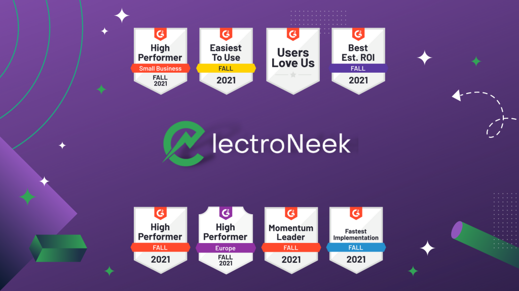 G2 Badges for ElectroNeek