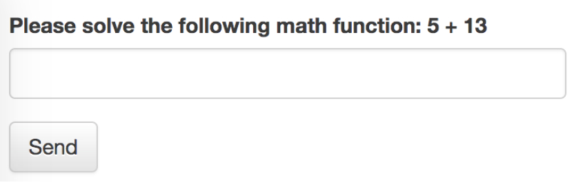 Math operations or Question and Answer captchas